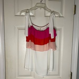 Sunrise ruffle top